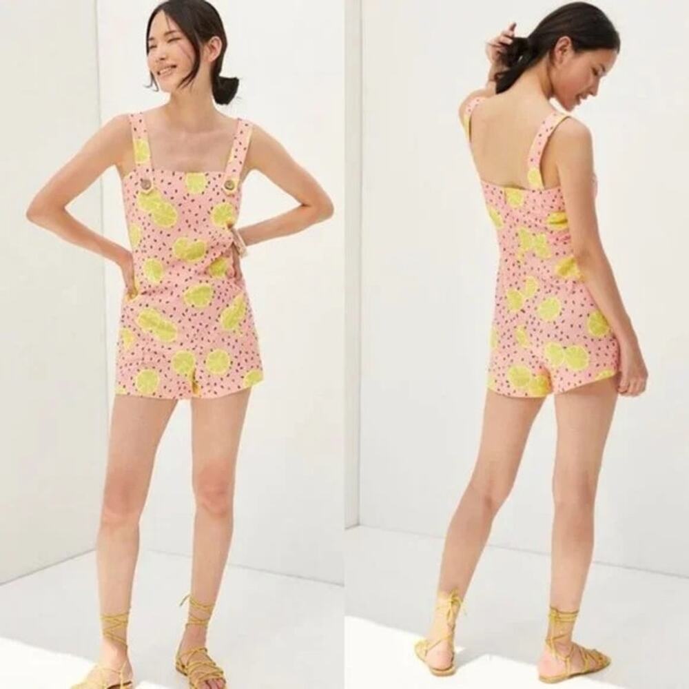 NEW Anthropologie Hutch Lemon Romper